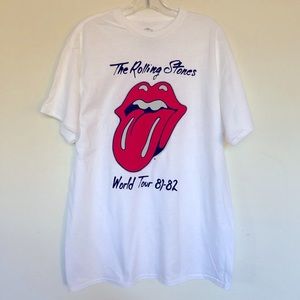 The Rolling Stones Classic Tongue World Tour 81-82 Band T shirt